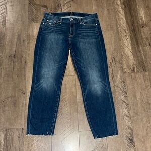 7 FOR ALL MANKIND "KIMMIE CROP" WOMENS SIZE 31